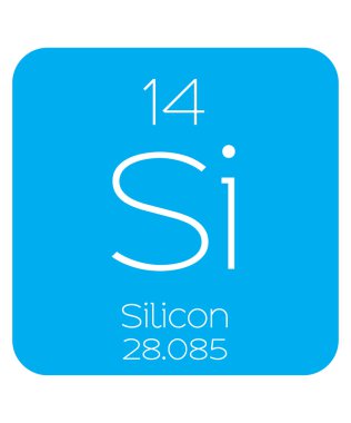 Dönemsel eleman - silikon bilgilendirici çizimi