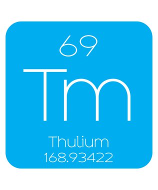 Dönemsel eleman - Thulium bilgilendirici çizimi