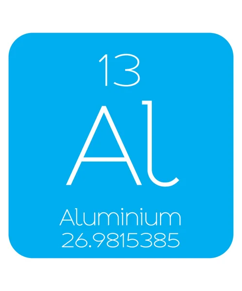 정기적인 요소-알루미늄의 유익한 그림 — 스톡 벡터