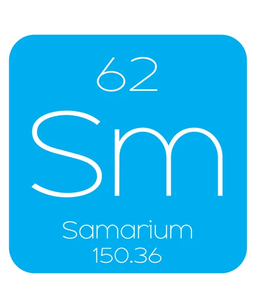 Informacyjny ilustracja okresowe elementu - samaru — Wektor stockowy