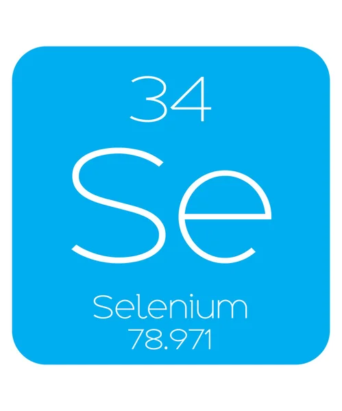 Ilustrasi Informatif Elemen Periodik - Selenium - Stok Vektor