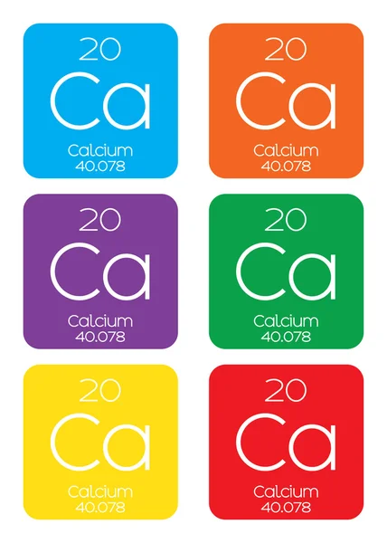 Informative Illustration of the Periodic Element - Calcium — Stock Vector