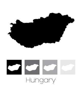 Hungary ülkesinin haritası