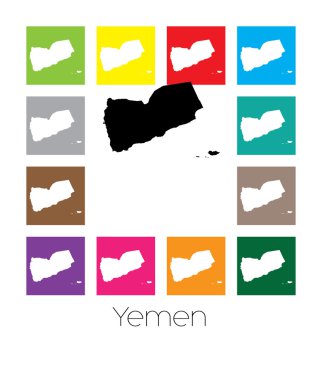 Yemen ülke alacalı Haritası