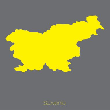 Ülke Slovenya haritası