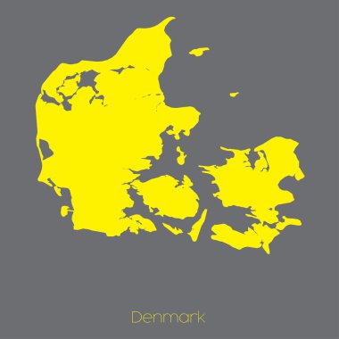Ülke Danimarka Haritası