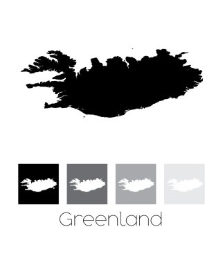 Grönland ülke Haritası