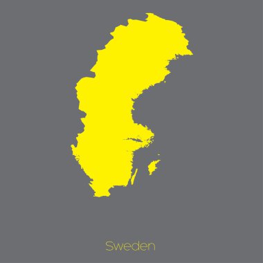 İsveç'in ülke Haritası