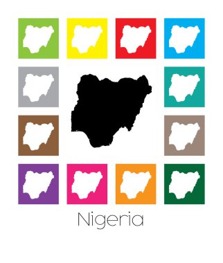 Nijerya ülke alacalı Haritası