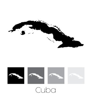 Küba'nın ülke Haritası
