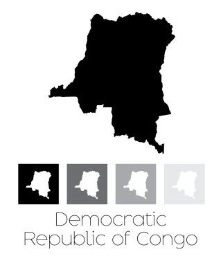 Demokratik Kongo Cumhuriyeti ülke Haritası