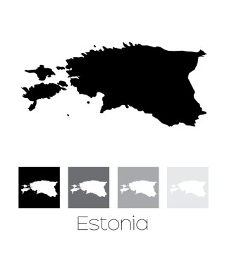 Ülke Estonya Haritası
