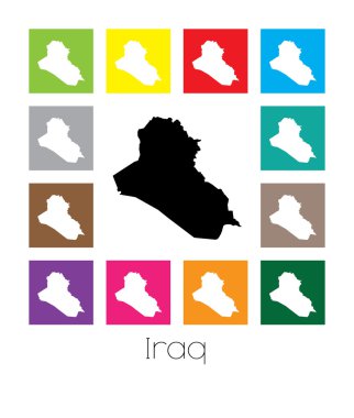 Irak'ın ülke alacalı Haritası