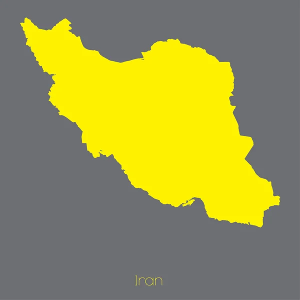 Mappa del paese di Iran — Vettoriale Stock