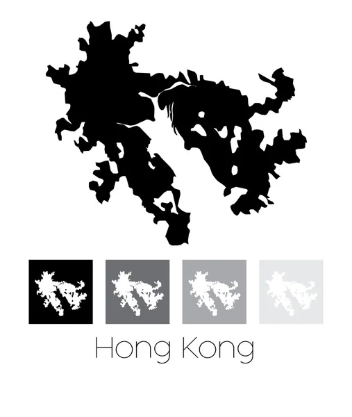 Map of the country of Hong Kong — Stock Vector