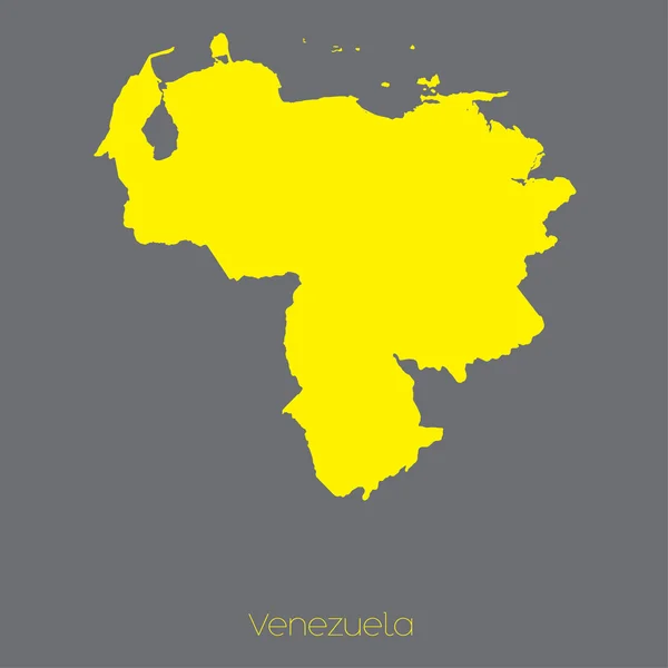 ベネズエラの国の地図 — ストックベクタ