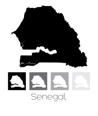 Senegal ülke Haritası