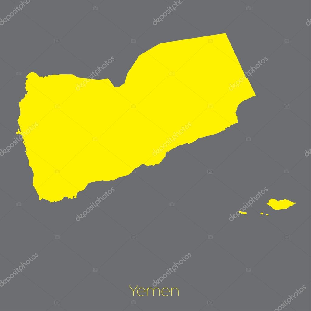 Map of the country of Yemen Stock Vector by ©PaulStringer 84263020