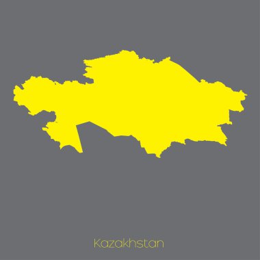 Kazakistan 'ın haritası