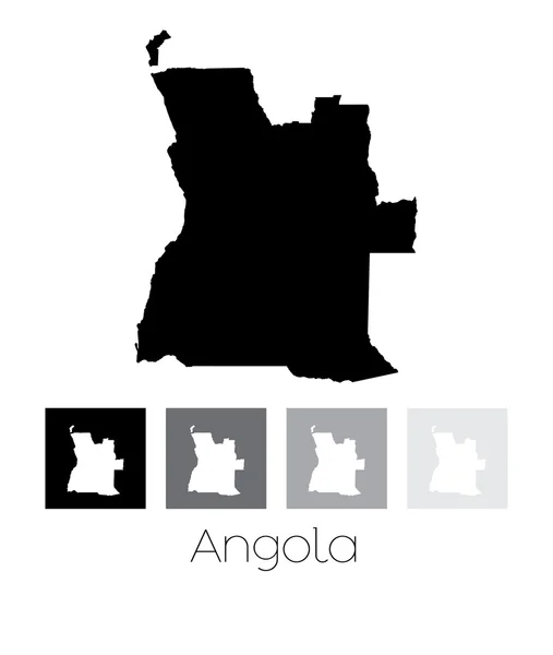 Mappa del paese di Angola — Vettoriale Stock