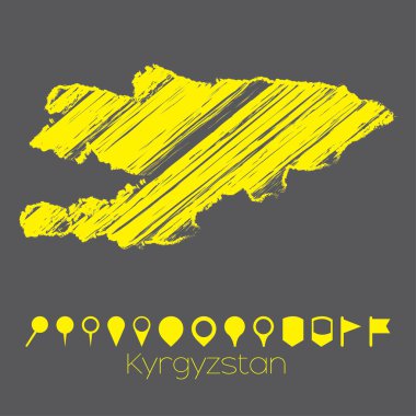 Ülke Kırgızistan Haritası
