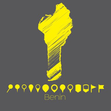 Benin ülke Haritası