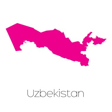 Özbekistan'ın ülke Haritası