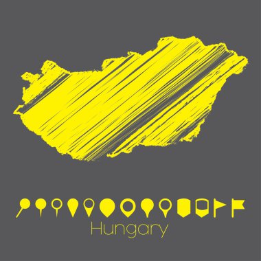 Hungary ülkesinin haritası