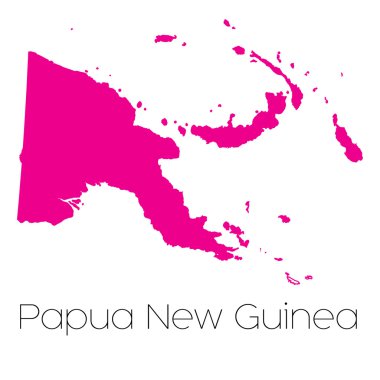 Ülke Papua Yeni Gine Haritası