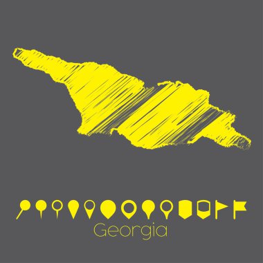 Gürcistan 'ın haritası