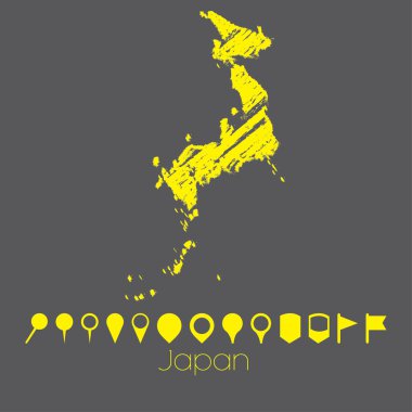 Japonya'nın ülke Haritası