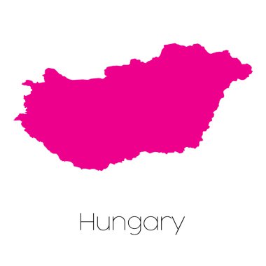 Hungary ülkesinin haritası