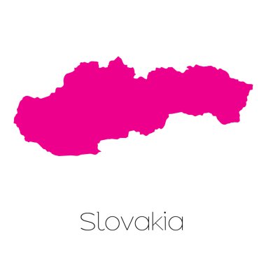 Slovakya'nın ülke Haritası