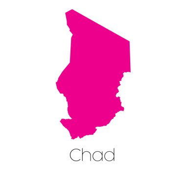Çad'ın ülke Haritası