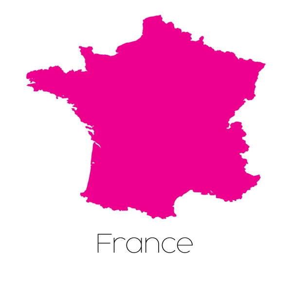 Mapie kraju z Francji — Wektor stockowy