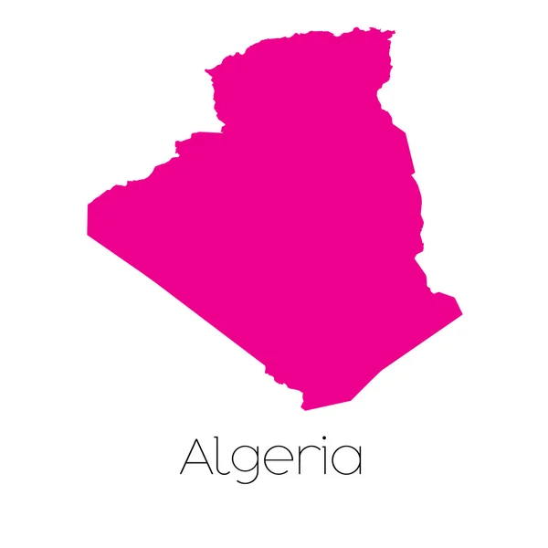 Map of the country of Algeria — Stock Vector