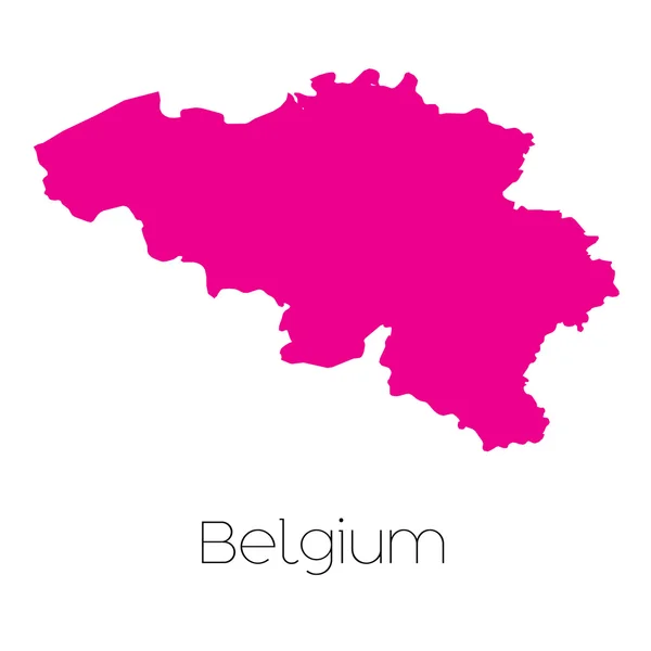 Карту країни Бельгії — стоковий вектор