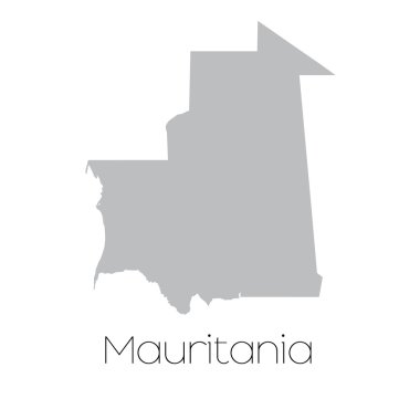 Ülke Moritanya Haritası