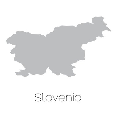 Ülke Slovenya haritası