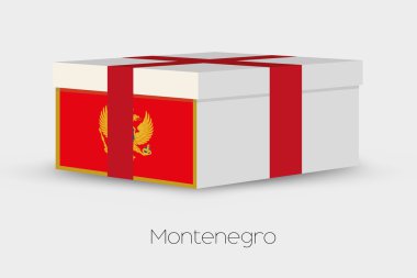 Karadağ bayrağı hediye kutusu