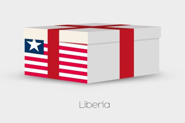Liberya bayrağı hediye kutusu