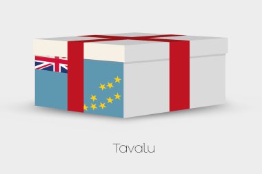 Tavalu bayrağıyla bağlantılı olarak hediye kutusu