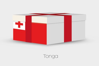 Tonga bayrağı hediye kutusu