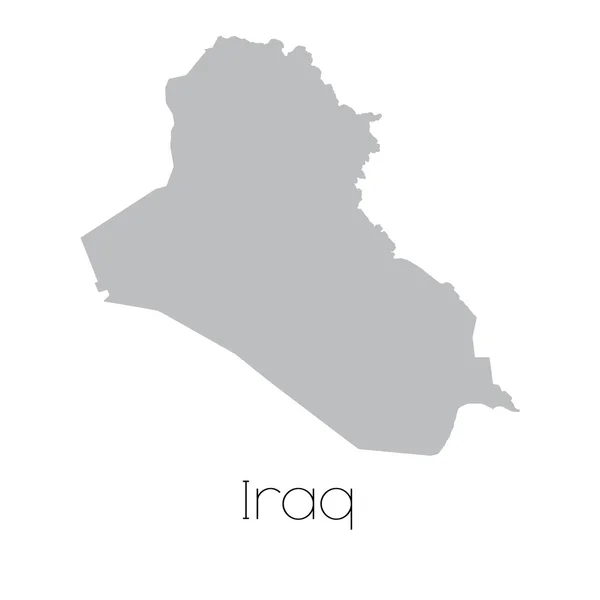 Карта страны Ирак — стоковый вектор