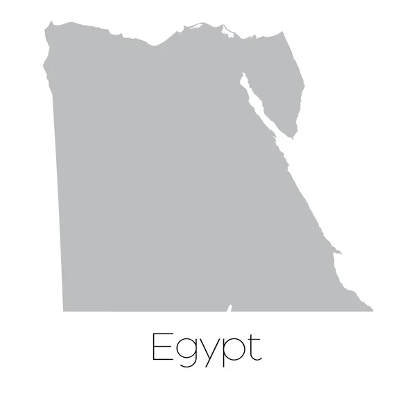 Mappa del paese di Egitto — Vettoriale Stock
