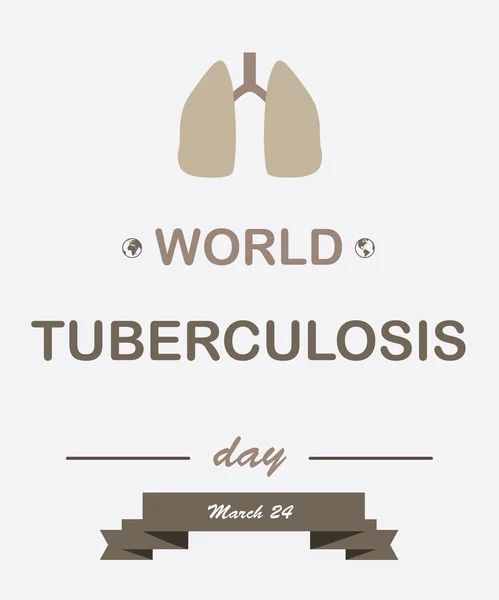 Journée mondiale de la tuberculose — Image vectorielle