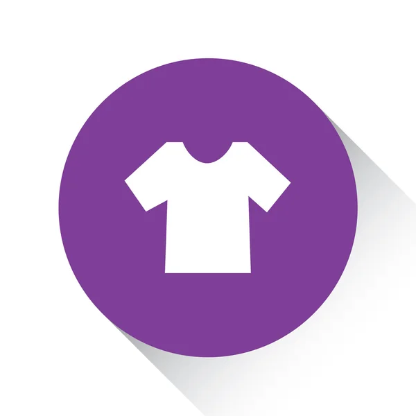 Фіолетова ікона ізольована на білому тлі - чоловіча футболка — стоковий вектор