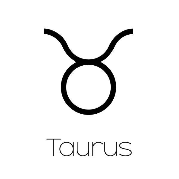 Geïllustreerd Zodiac symbool - Taurus — Stockvector