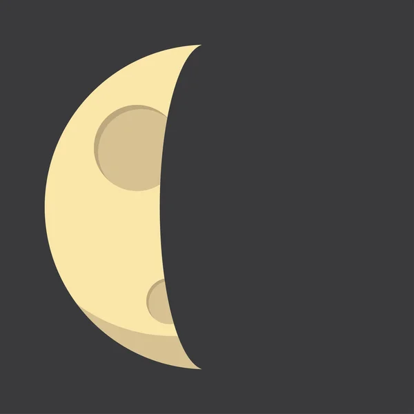 Phases lunaires plates — Image vectorielle