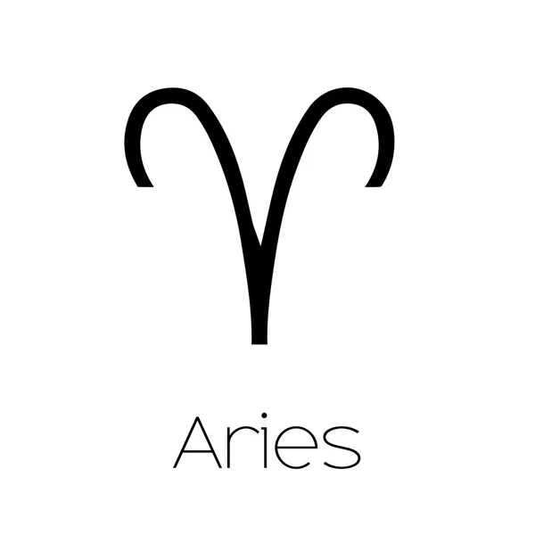 Illustrated Zodiac Symbol - Aries — Stock Vector